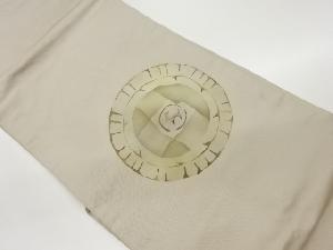 手描き丸文にうさぎ模様刺繍名古屋帯